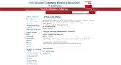 Desktop Screenshot of bip.pcpr.zamosc.roztocze.pl
